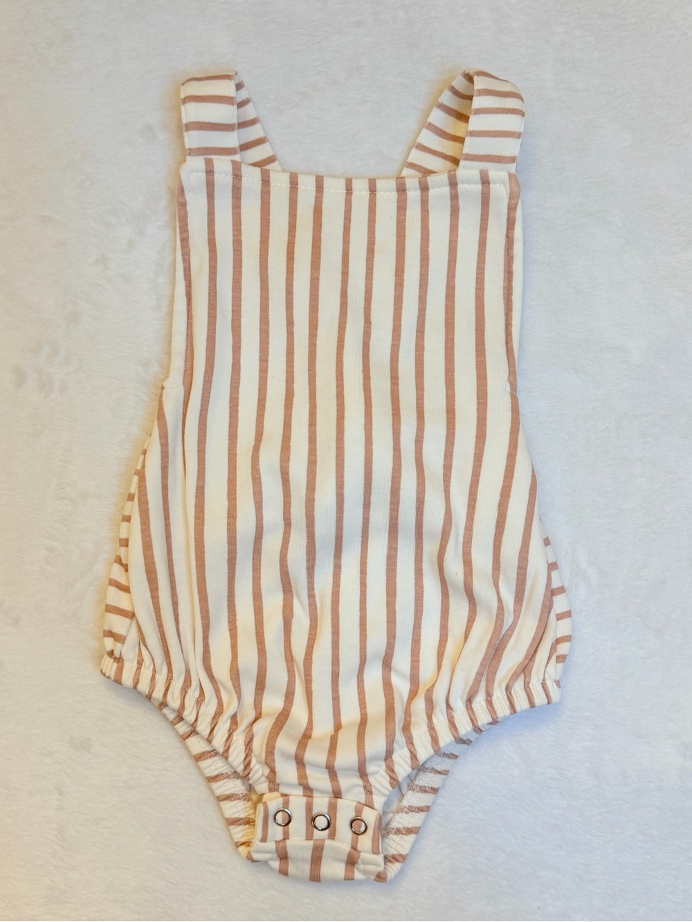 Pehr - Mauve Striped Baby Romper - 6-12 months
